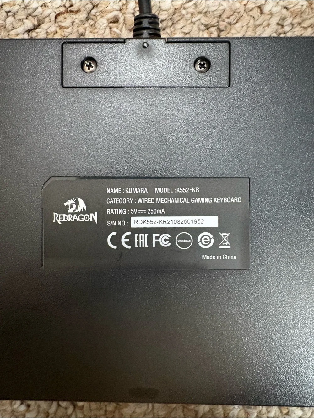 Gently used Redragon Compact Black Wired Mechanical Gaming Keyboard